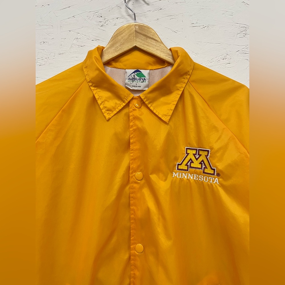 Vintage University of Minnesota Gophers Windbreaker, Size L, Yellow